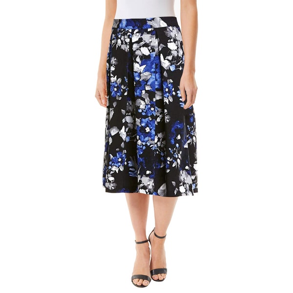 Women’s Printed Midi Flattering High Waist Comfy Breathable Soft Casual & Formal Wear Mid Length Skirt This Skirt Will Keep You Looking Chic