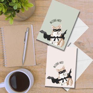 Funny Corgi Card, Blank card, corgi fan, pets, Birthday card, dog lover gifts, animal lover gifts, gift for him, gift for her