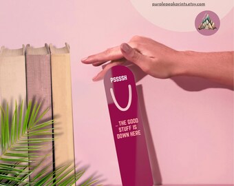 Unique funny slogan Bookmark, Slotted aluminium durable book tab, Elegant light weight marker for avid reader, Book lover metal bookclip