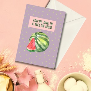 Jolie carte pour maman, carte vierge fantaisie pour la fête des mères, joyeux anniversaire maman, slogan drôle disant carte de remerciement pour elle, cadeau Punny pour maman