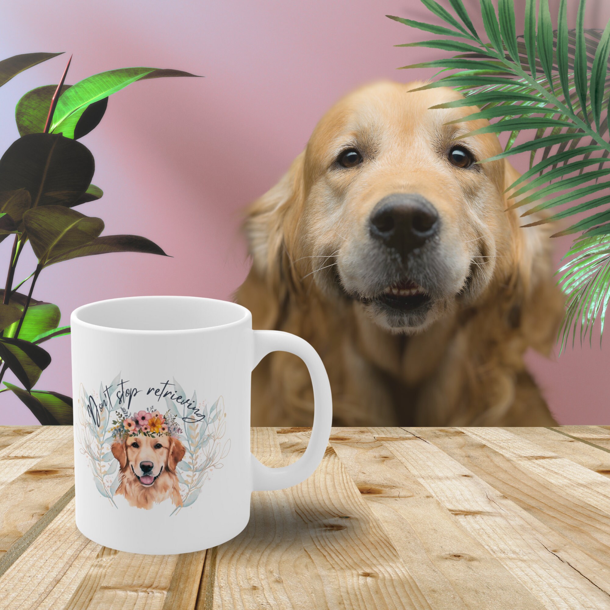 Tasse Golden Retriever Vintage 1996 – état Impeccable