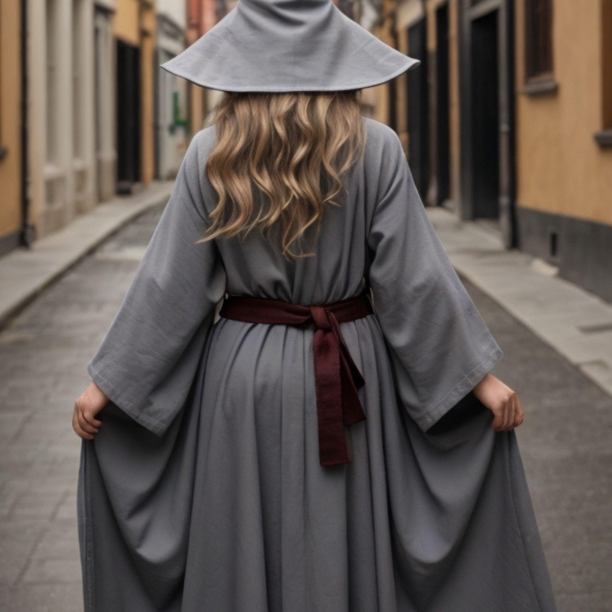 Versatile Grey Medieval Robe | Unisex Renaissance Costume | Historical ...