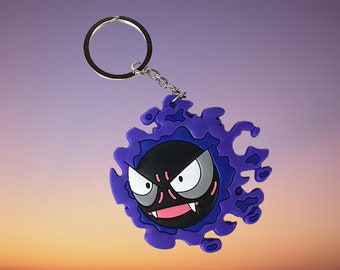 Ghastly Double Sided Rubber Keychain Backpack Car Charm