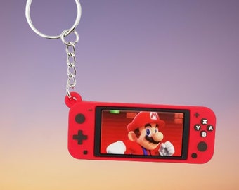 Mario Switch Double Sided Keychain Backpack Car Charm