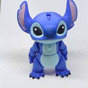 Stitch articolato - giocattolo flessibile - quadricromia - stampa 3d