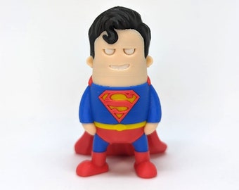 Superman - Mini Dude (Wekster) - 3D-printen Veelkleurig