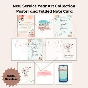 Affiche, Carte de correspondance pliée Collection d'oeuvres d'art JW pour le Nouvel An, Designs variés, Numérique, Pionniers, La meilleure vie de tous les temps, Objectifs spirituels