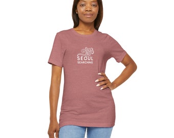 Seoul Searching Traditional Korean Art Wave Unisex Jersey Short Sleeve Tee Adoptee Personal Journey Theme