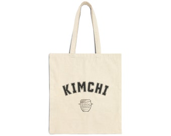 Kimchi Traditional Onggi Clay Pot Cotton Canvas Tote Bag