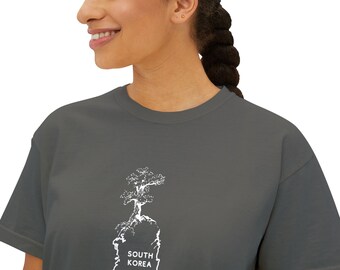 South Korean Roots Women's Boxy Tee Adoptee Personal Journey Seoul