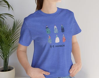 Traditional Korean Women Hanbok Jersey Tee