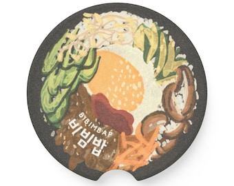 Bibimbap Soapstone Car Coaster