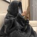 Cute padded flannel hooded pajamas