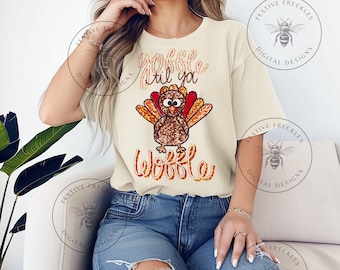 thanksgiving faux glitter png gobble