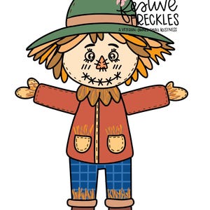 fall scarecrow door hanger template