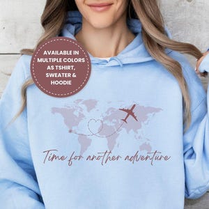 Flugzeug Hoodie, Reiseoutfit, T Shirt Urlaub, Urlaubsshirt, Urlaub Geschenk Shirt, Weltreise, Reise Geschenk, Reiselust, Weltreise Geschenk