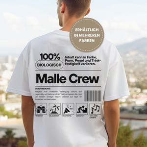 Maglietta Malle Crew, Maglietta Mallorca Group, Magliette Mallorca 2025, Festa di Maiorca 2025, Maglietta Malle, Maglietta Ballermann, Maglietta Mallorca JGA