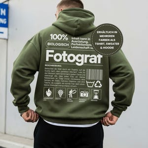 Witziger Hoodie, Sweatshirt, T-Shirt für Fotografen - Geschenkidee für (Hobby) Fotografen und Fotografie Fans - Berufsbekleidung