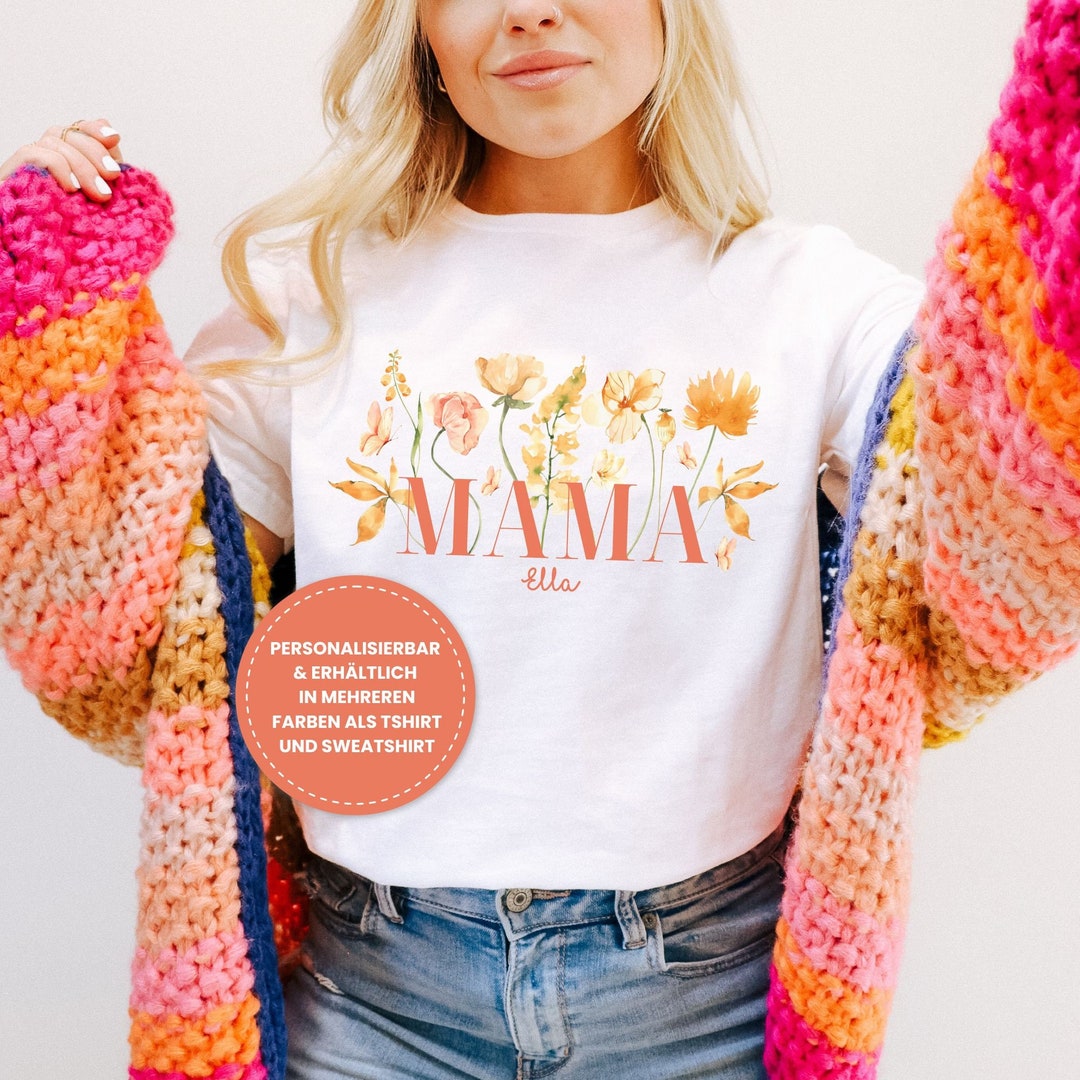 Camisa de mamá personalizable, regalo personalizado para madres ...
