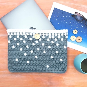 Crochet Laptop Cover Pattern PDF Downloadable Crochet Pattern Digital Pattern Only Laptop Sleeve Crochet Laptop Sleeve PDF Pattern Crochet