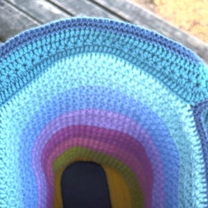 Aurora Stardust Reversible Tote Bag crochet pattern – digital PDF pattern for a stylish, two-in-one handmade tote bag. Features a colorful, textured stitch design with clear step-by-step instructions and photo guides. Perfect for everyday use, shopping, or as a unique gift. This easy-to-follow crochet pattern is beginner-friendly and instantly downloadable. A fun and creative DIY bag project for crochet lovers