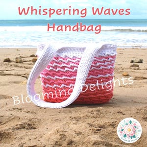 Patrón de bolso de crochet "Olas Susurrantes" (solo descarga digital en PDF) - Patrón de bolso elegante con textura ondulada - Patrón de crochet para monedero