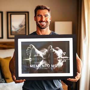 Memento Mori Wandkunst, Halloween Geschenk, Mark Aurel, Geistliche Illustration, Gottheit, Gottheit, Gottheit, Glaubwürdigkeit