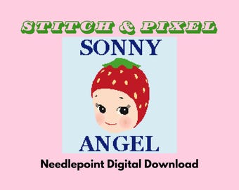 Wzór na haft Sonny Angel Needlepoint | Pobieranie cyfrowe