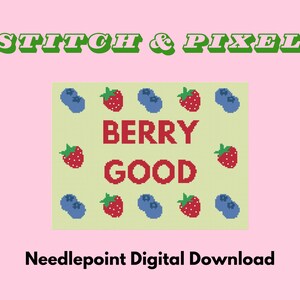 Berry Good Needlepoint Pattern | Digital Download