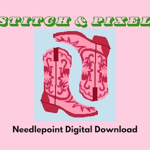 Cowgirl / Cowboystiefel Nadelspitzen Muster | Digitaler Download