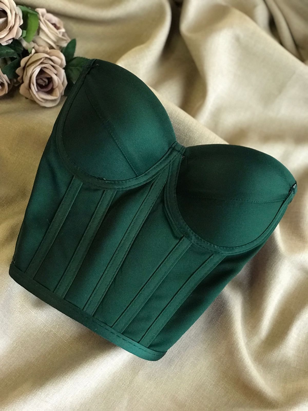 Green Corset Bodysuit -  Canada