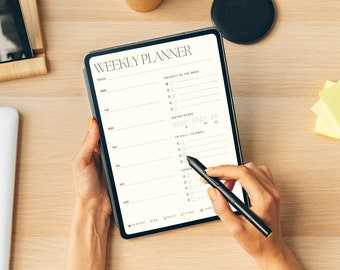 Digital Planner Minimalist Planner Aesthetic Planner Planner for iPad Printable Planner