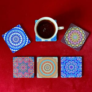 Turkish Coaster,Wooden Coaster,Set of 3,6,Home Decor Coaster,Unique HouseWarming Gift,Boho Decor,Cultural Coaster,Gifts for Her
