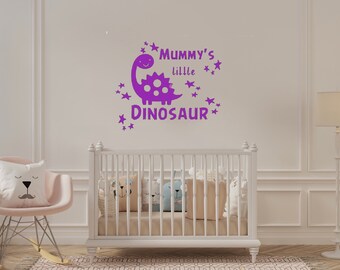 Mummy’s little dinosaur wall decal / sticker / wall art / nursery pictures