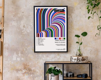 Janko Nilovic Maze Of Sounds Poster Album Cover Wall Art
