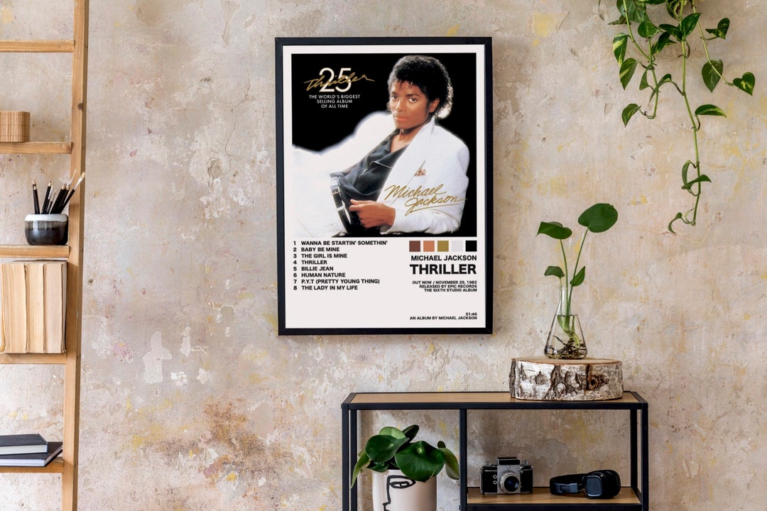 Michael Jackson Thriller Album Cover Wall Art - Etsy