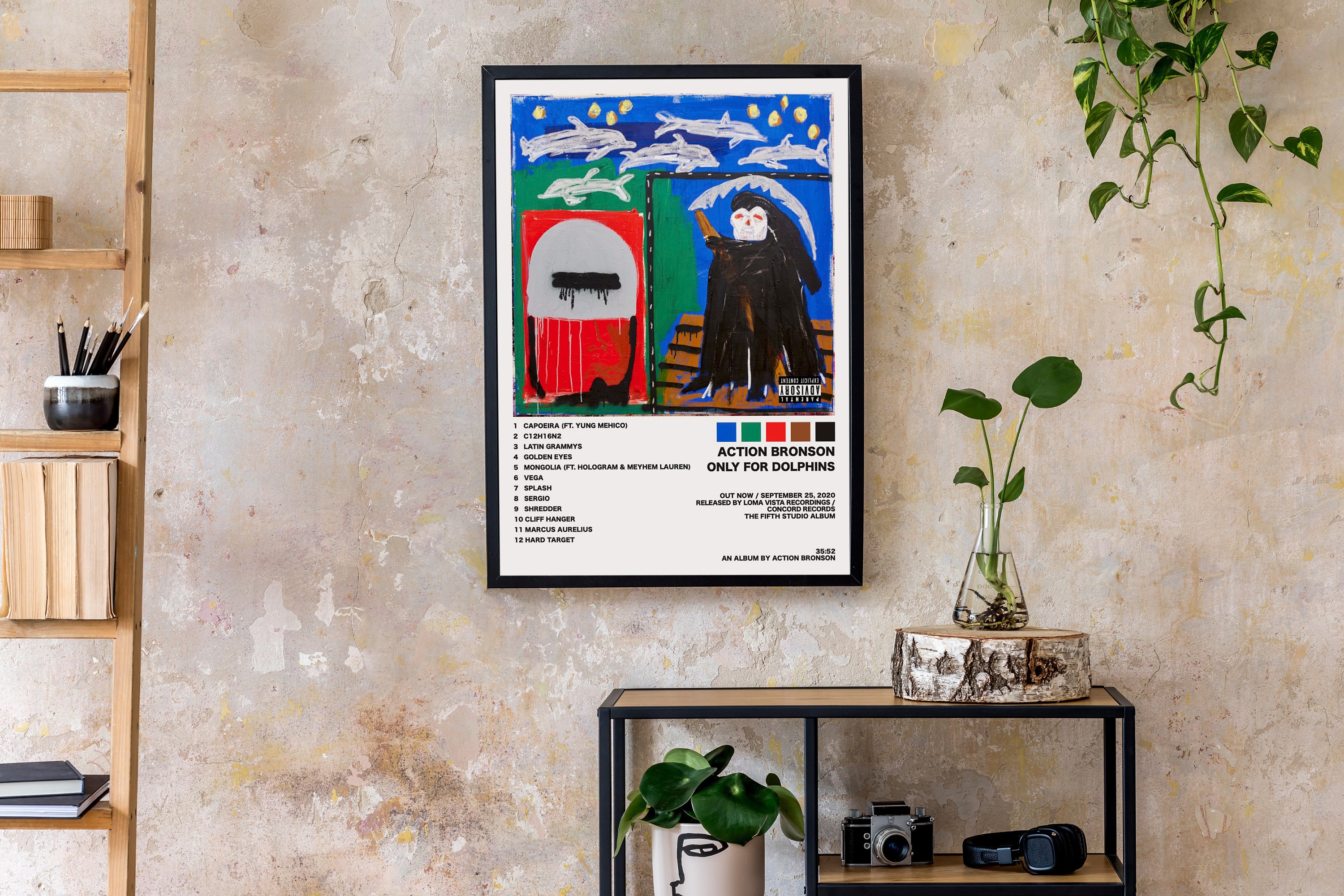 Action Bronson Only for Dolphins Poster Album Cover Wall Art - Etsy