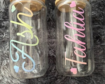 Gepersonaliseerde glazen blik