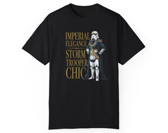 Imperial Elegance - Stormtrooper Chic | Unisex Garment-Dyed T-shirt