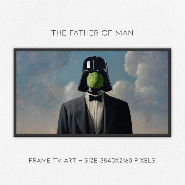 Darth Vader - Samsung TV Frame art - Star Wars - Wallpaper - TV art - Painting - René François Ghislain Magritte - Lg - Tcl - Sony - Classic