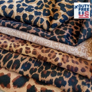 Leopard Print Pony Hair On Calfskin Leather – Genuine Luxury Cavallino Hide