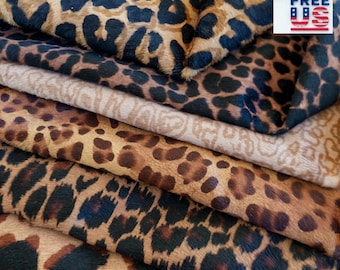 Leopard Print Pony Hair On Calfskin Leather – Genuine Luxury Cavallino Hide