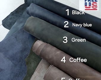 Crazy Horse Cowhide Leather: Vintage Style Full Grain Leather for Crafting