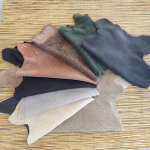 Curly Merino Sheepskin Hide: Natural Upholstery Rug, Soft Chair Pad