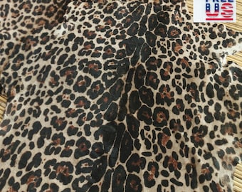 Leopard Print Sheepskin Rug – Natural Hair-On Decorative Sheep Fur