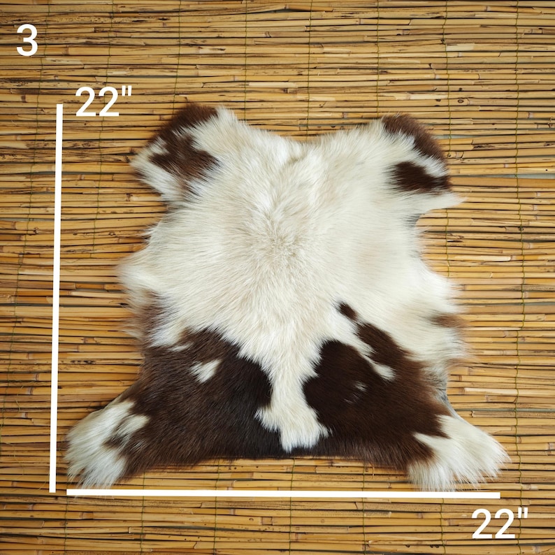 Genuine Sheepskin Throw Rug - Silky Soft Lambskin Hide image 5