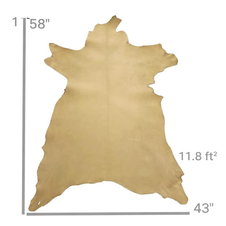 Vegetable Tanned Goatskin Leather: Natural Full Grain Hide (9-12 sqft, 1.2mm) image 3
