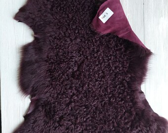 Curly Sheepskin Rug: Soft Spanish Tigrado Wool - Pet Mat, Chair Cover