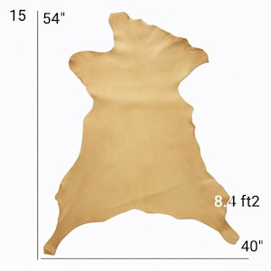 Vegetable Tanned Goatskin Leather: Natural Full Grain Hide (9-12 sqft, 1.2mm) image 17