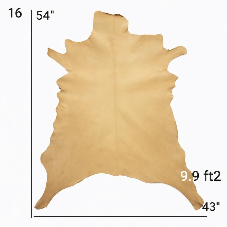 Vegetable Tanned Goatskin Leather: Natural Full Grain Hide (9-12 sqft, 1.2mm) image 18